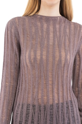 Pull en alpaga - Violet