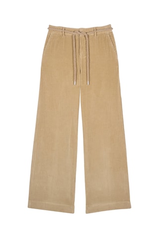 Pantalon loose taille haute - Beige