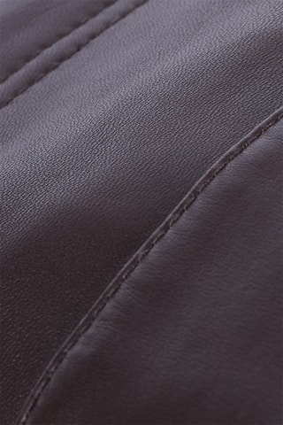 Minijupe en cuir - Marron foncé