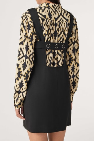 Robe salopette sans manches - Noir