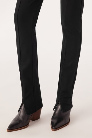Pantalon slim taille haute - Noir