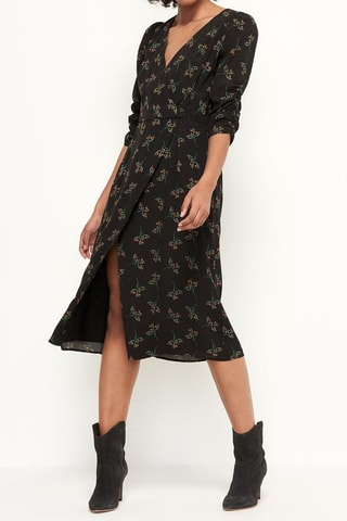 Robe portefeuille - Noir