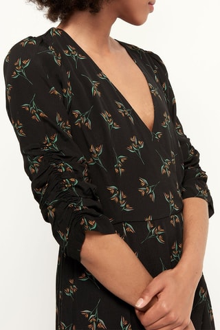 Robe portefeuille - Noir