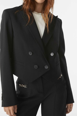 Veste en laine vierge - Noir