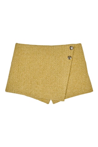 Short en laine et soie - Moutarde