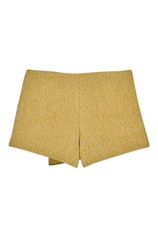 Short en laine et soie - Moutarde