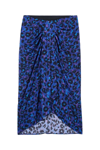 Jupe midi - Bleu