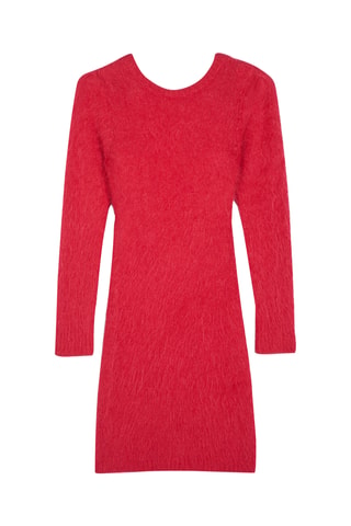 Robe pull en alpaga - Rouge