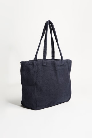 Cabas en lin  - Bleu marine