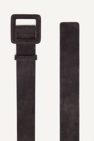 Ceinture en cuir - Marron foncé