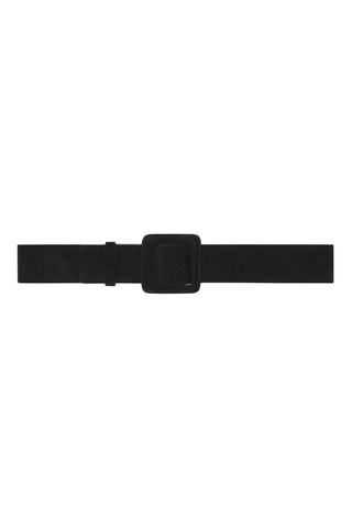 Ceinture en croûte de cuir - Noir