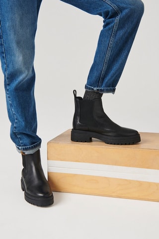 Bottines Chelsea en cuir Ccoda - Noir