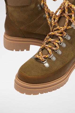 Bottines en cuir Lcanyon - Vert olive
