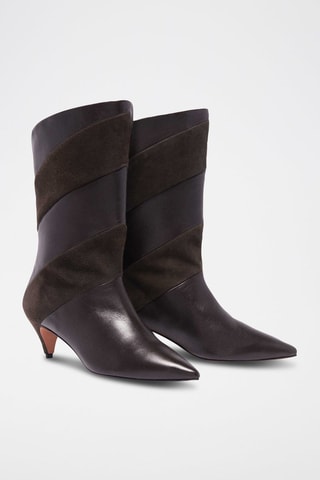 Bottines en cuir d’agneau Cutty - Marron