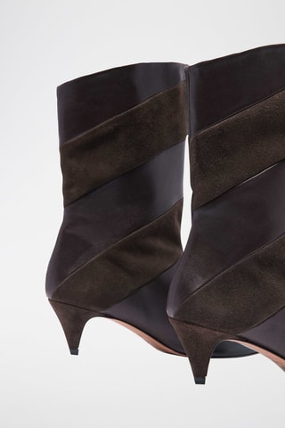 Bottines en cuir d’agneau Cutty - Marron