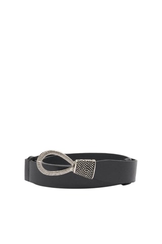 Ceinture en cuir Basile Noir