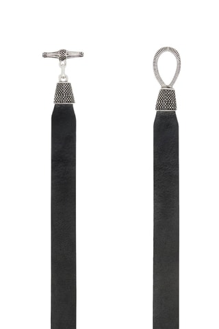 Ceinture en cuir Basile Noir