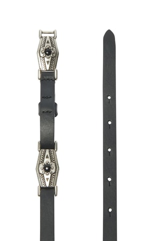 Ceinture en cuir Borza Noir
