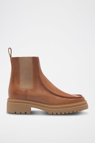 Bottines Chelsea en cuir de veau Cosi Naturel