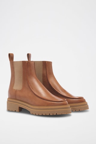Bottines Chelsea en cuir de veau Cosi Naturel