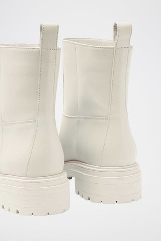 Bottines en cuir Cighter Ecru