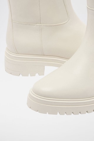 Bottines en cuir Cighter Ecru