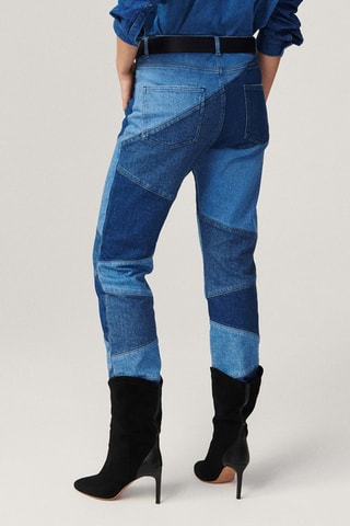 Jean droit taille haute Diva Bleu jeans