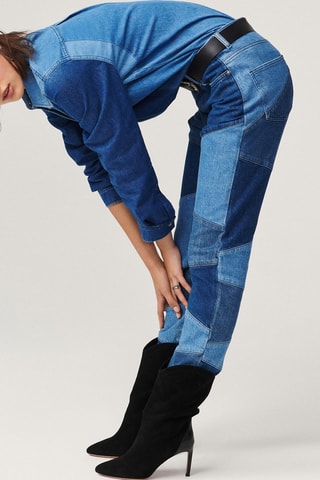 Jean droit taille haute Diva Bleu jeans