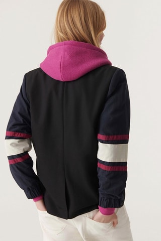 Veste trompe-l’œil en laine Coco - Noir