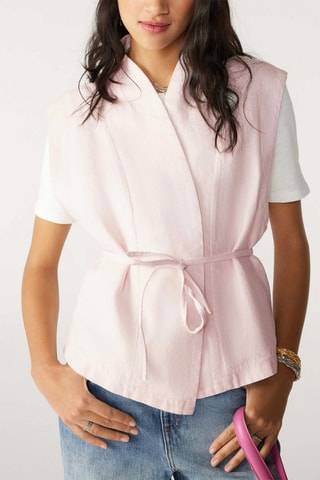 Veste sans manches en lin Iseult - Ecru