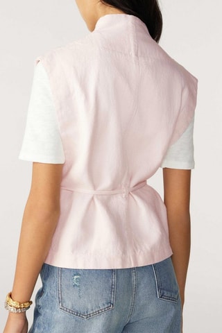 Veste sans manches en lin Iseult - Ecru