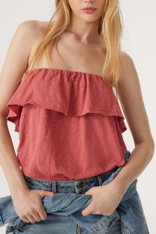 Top bustier Valerie - Vieux rose