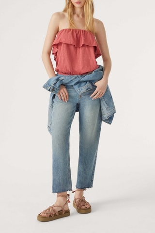Top bustier Valerie - Vieux rose