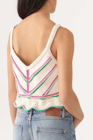 Crop top en coton biologique Helois - Ecru
