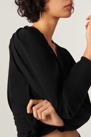 Crop top Oxane - Noir