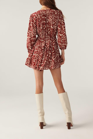 Robe patineuse Kimy - Rouge brique