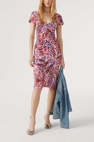 Robe midi Siane - Rouge brique