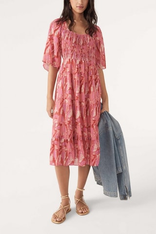 Robe midi Teoli - Rose