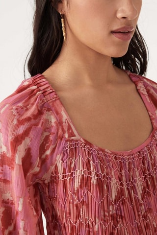 Robe midi Teoli - Rose