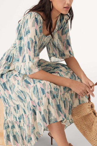 Robe midi Teoli - Turquoise