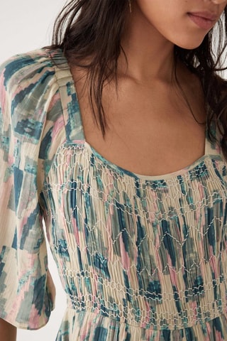 Robe midi Teoli - Turquoise