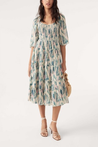 Robe midi Teoli - Turquoise