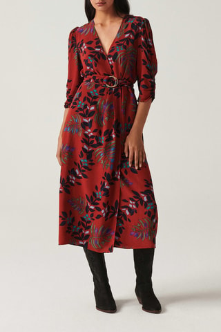 Robe midi Crissy 
Rouille