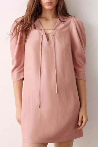 Robe droite Beny Rose poudré