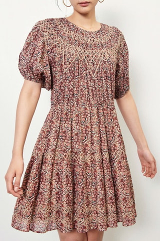 Robe patineuse Iris Bordeaux