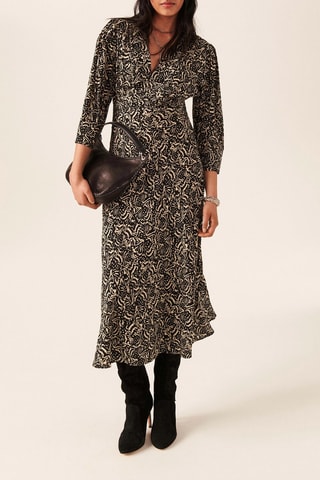 Robe midi Loa Noir