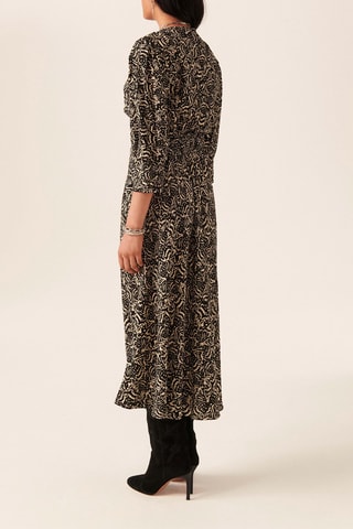 Robe midi Loa Noir