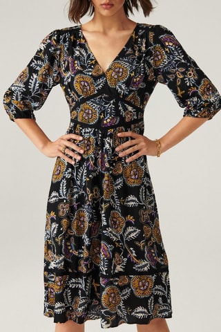 Robe midi Vienne 
Noir