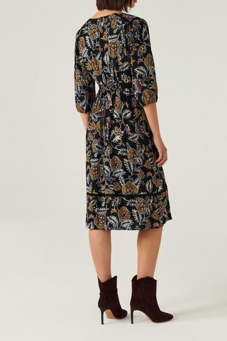 Robe midi Vienne 
Noir