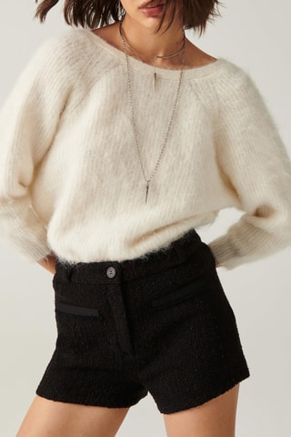 Short en laine et soie Massiva 
Marron